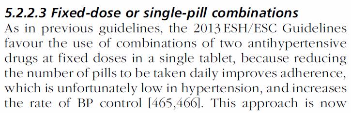 l uso di combinazioni a dosi fisse di due farmaci antiipertensivi in una singola compressa riduce il numero di pillole da