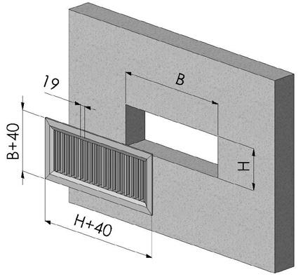 SV Bocchette di mandata Dimensioni Dimensioni in sezione Dimenssioni in 3D Costruzione Come standard costruttivo, le bocchette della serie SV, prevedono l utilizzo di alluminio estruso