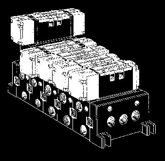 ISO Serie ISO 1 * 3 8 1 1 3 4 VV7-P- VV7-R- AXT51-14-1A (per attacco P) AXT51-14-A (per attacchi R1, R) Scarico individuale Uno scarico individuale (VVA7-R-03/04) nstallato sul manifold permette ad