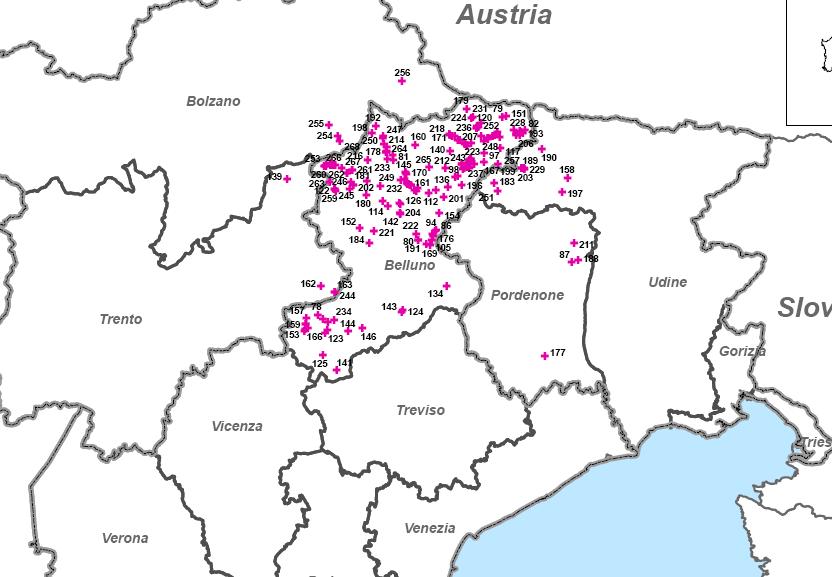 it (centri di eccellenza/rabbia) Casi identificati in Veneto, Friuli Venezia