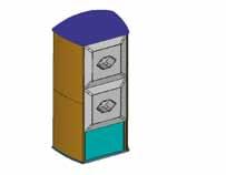 Parti singole per elementi tipo «Solo», senza apparecchiature 124 78 mm, composizione secondo le indicazioni del cliente H+23 Consiste di: profilo e copertura frontale in alluminio, anodizzato