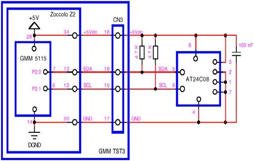 Esempio.051. Gestione R/W EEPROM Seriale AT24C08 a Byte.