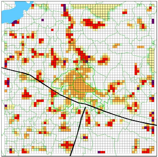 Emissioni di NO x del riscaldamento residenziale (t/a) Il riscaldamento degli edifici della città di Brescia è attualmente assicurato da