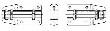 CHIUSURA post. D.22 505.412.34 Asta INOX d.22 lg.2500 503.046.301 Kit chiusura Ester. S/G-d.22 INOX 503.043.301 Kit Fissaggi Tubo d.