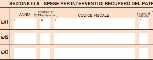 MISURE ANTISISMICHE Codice 4 nella