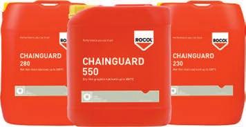 Fluid/Spray Applicazioni per carichi elevati CHAINGUARD Hi-Load Spray Per richieste di assistenza relative alla selezione di un prodotto, contattare ROCOL al numero di telefono: +44 (0) 113 232 2600