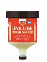 Chain Fluid/Spray FOODLUBE Overhead Chain Fluid Medie/basse temperature (da -50 a 180 C) Impieghi generici FOODLUBE Multi-Lube FOODLUBE Chain Fluid Lubrificante tenace, adatto per l uso nell