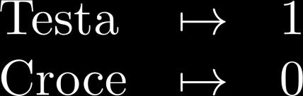 Rappresentare un risultato in bit Si vuole rappresentare il risultato di una v.a. con una stringa di bit Ad es.