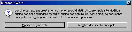 Una volta cliccato il pulsante OK verrà visualizzata la finestra SALVA CON NOME, attraverso la quale è possibile salvare il file che contiene l origine dei dati.