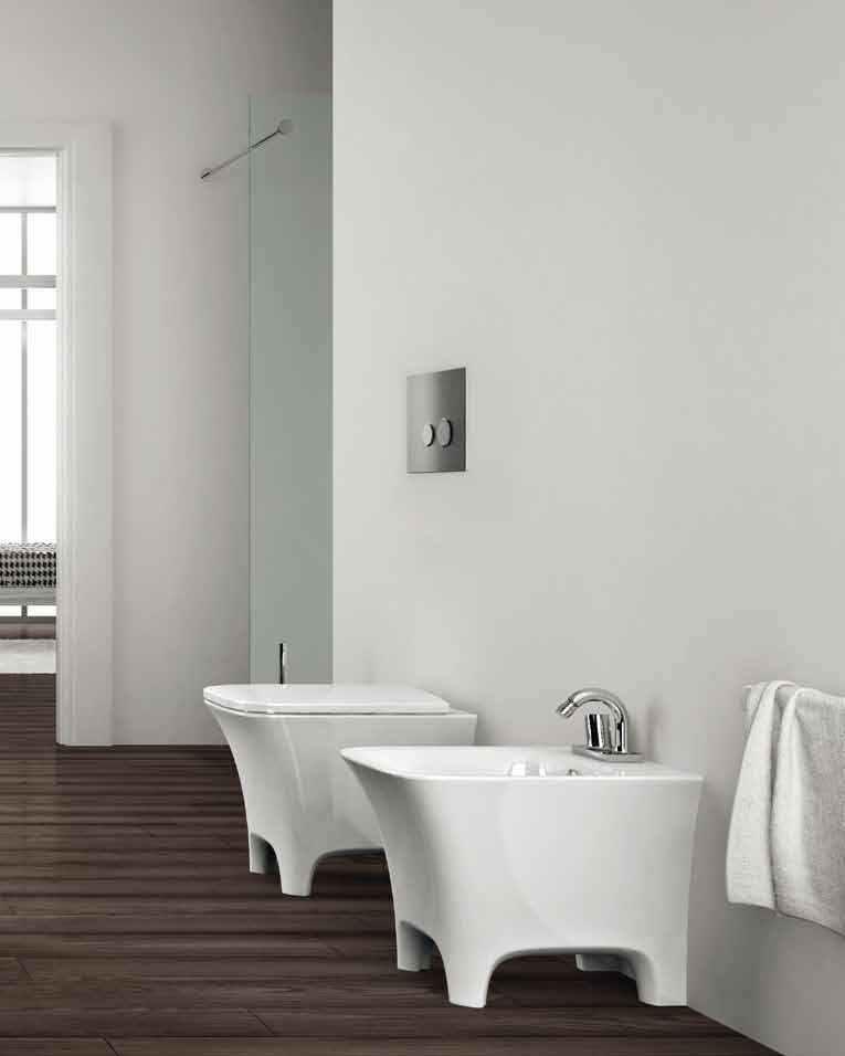 L6803 Cow lavabo sospeso / appoggio 80 80 x 45 wall-hung / counter top washbasin 80 80 x 45 L7030 Trapezio telaio rovere 97 x 53 h.