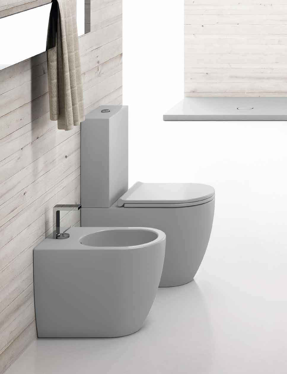 222 collezione Smile 223 bidet a terra 53 53 back to wall bidet 34 x 53 x 42h - SMBIDBR finiture /