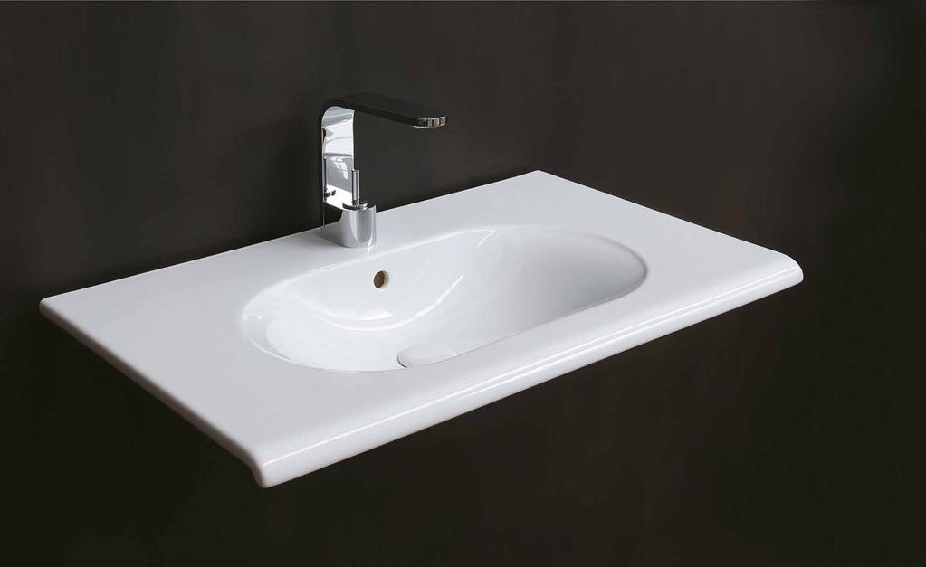 46 design Marco Piva collezione Fluid 47 lavabo sospeso 100 wall-hung