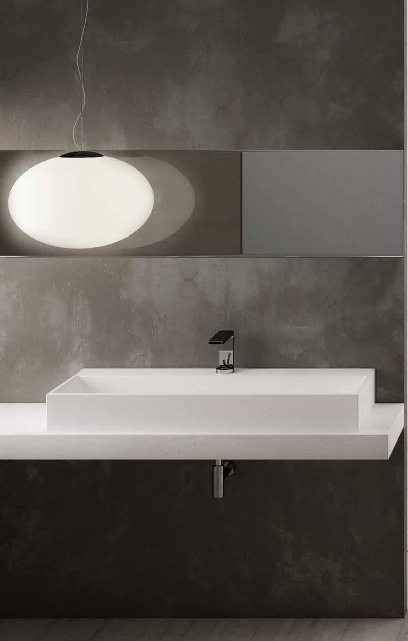 finish Stone lavabo rettangolare 100 rectangular 100 washbasin 100 x 46 x 13h - SMLAA100TL