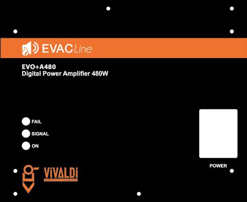 SISTEMI DI EVACUAZIONE EVO+A120 AMPLIFICATORE MODULARE Amplificatore modulare classe D 120W.