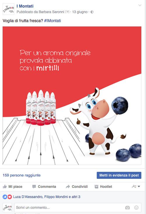 I MONTATI I MONTATI aveva la necessità di creare una pagina Facebook aziendale per uno specifico evento.