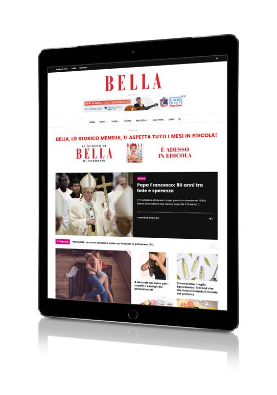 bellamagazine.it è il sito ufficiale del magazine Bella, lo storico mensile che affronta i temi di rilievo dell universo donna.