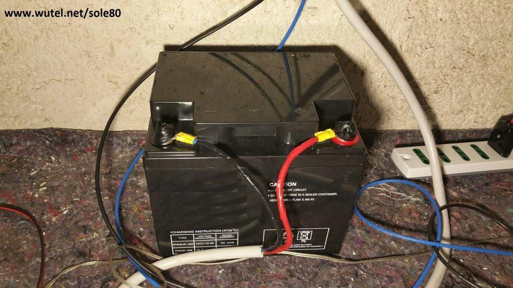 8 La batteria utilizzata in questa realizzazione fotovoltaica, è