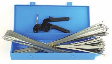 plasticati Plier for bands Assortimento 0 fascette per giunti con AT27 Set plier and bands AT28 Pz.