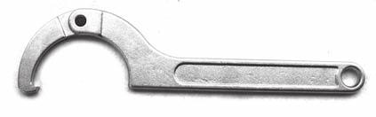 ponteggi acciaio al cromo vanadio - cromata Ring wrenches for schaffolds Chiavi a settore nasello quadro DIN 80 acciaio al cromo molibdeno - cromate Square hook wrenches DIN 80 7003 700 700 700 7007