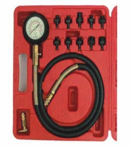 Assortimento attrezzi per misurazione pressione olio Oil pressure testing kit Bar AT72 0 0 2 920 Completa di adattatori da: /8 DIN 2999 - /8 x27 NPT - /