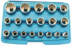 Assortimento 9 chiavi a bussola SPINE in cassetta plastica /2 - SPINE Socket set - 9 pcs.