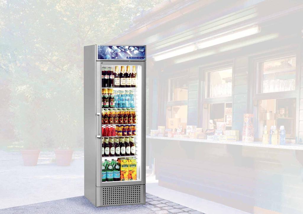Refrigeratori per esposizione con raffredda mento a ricircolo d aria In qualsiasi stagione dell anno le bevande fresche sono sempre un piacere.