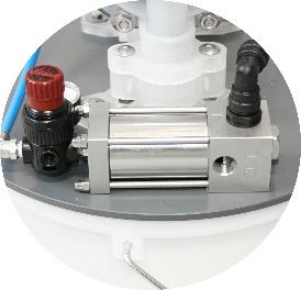 della pompa e di filtrare l adesivo e regolatore di pressione 1:1 manuale in acciaio inox.