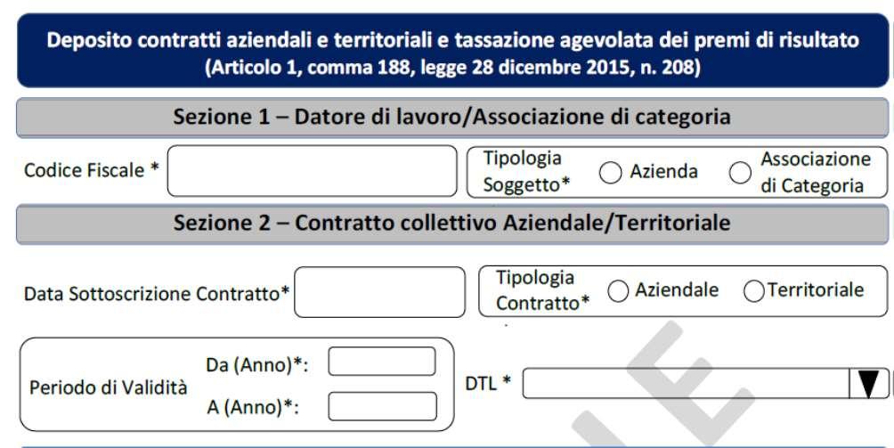 Modello per deposito contratti 1/5