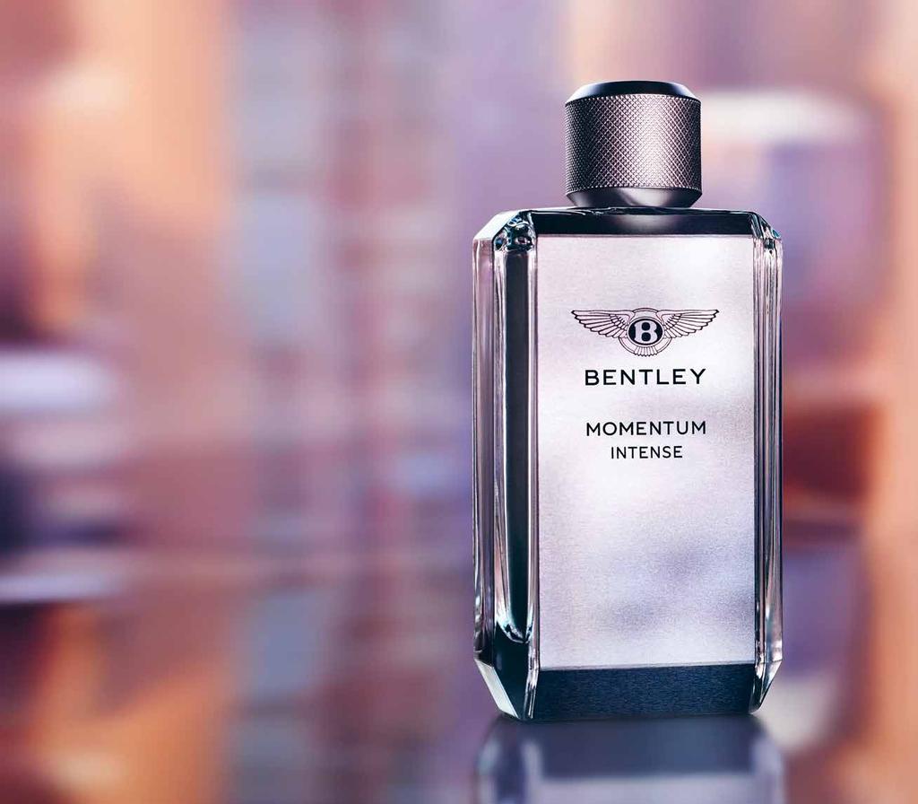 BENTLEY MOMENTUM DESIGN UN DESIGN RAFFINATO E DECISO PER UNA BOCCETTA DI TENDENZA Ispirata allo skyline verticale e altissimo di New York, la boccetta stilizzata e grintosa di Bentley Momentum