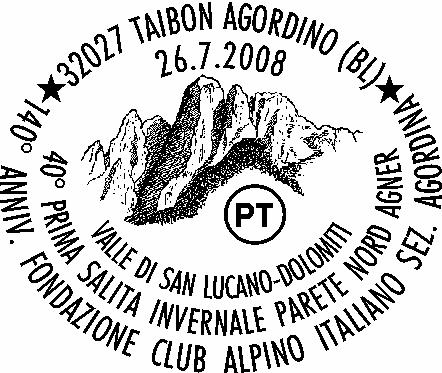N. 937 RICHIEDENTE: Club Alpino Italiano sez. Agordina Armando Tama Da Roit SEDE DEL SERVIZIO: gazebo allestito in Fraz.