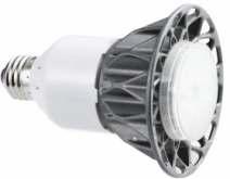 Sostituisce lampade alogene/cfl Serie WTH-08 127 mm Ø95 mm Design a fiore per la dissipazione del calore Alimentatore separabile per una facile manutenzione Chip ad alta potenza Gestione termica