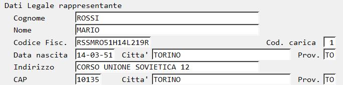 per l'elaborazione dei file telematico.