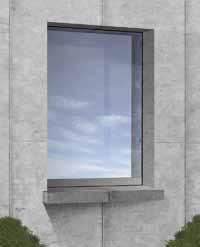CITY LA FINESTRA SUL TUO MONDO Il serramento in legno-alluminio che scompare per lasciare spazio al vetro. Il telaio esterno, dal design rigoroso e lineare, è completamente incassato nel muro.
