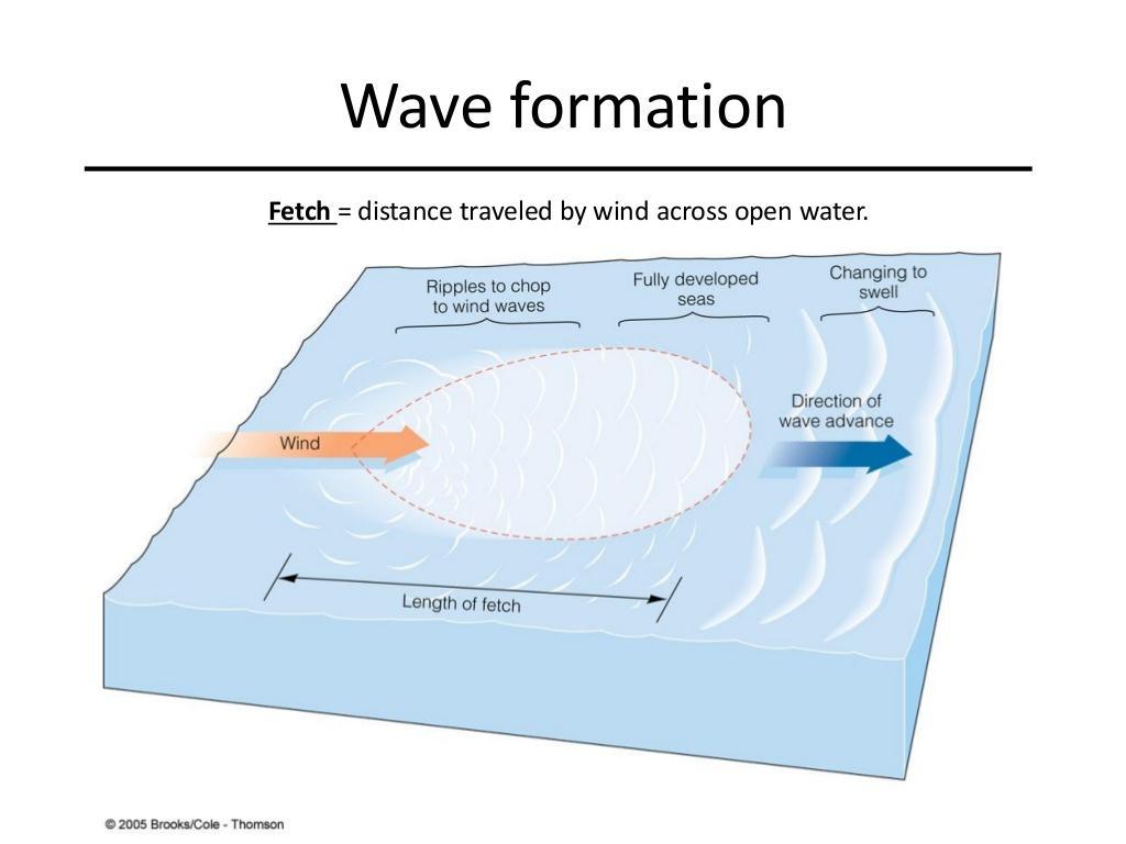 PREVISIONI DELLE ONDE Generazione delle onde Stato del mare