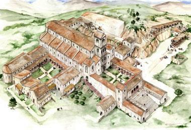 - Nella fase carolingia si provvide alla costruzione del S. Vincenzo Maggiore, un edificio di enormi proporzioni per l epoca (63 x 28,7 m.