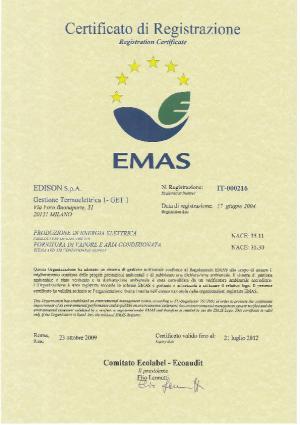 Sarmato fa parte. Nel 2006 Edison ha ottenuto inoltre la certificazione OHSAS 18001 per la Sicurezza dell intera Organizzazione Gestione Termoelettrica 1.