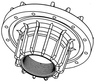 PV511A PV511B MATERIALE DELLA RIDUZIONE PPO PVC Riduzione 6-3 - 3 Adatta per bombole con attacco flangiato 6