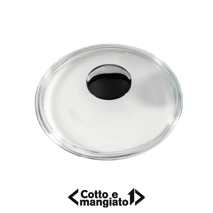 Cotto & Mangiato Coperchio in vetro 918600293 Coperto in vetro cm 24 per padella e casseruola.