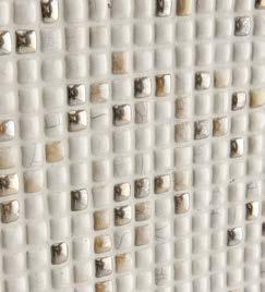 Collezione Raku Mosaico Punto 1x1 RK6 Bianco D Oro