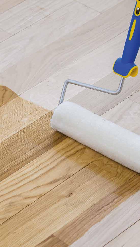 PRODOTTI COMPLEMENTARI PER LA POSA DEL PARQUET Ultracoat Roller: Rulli per l applicazione di oli, fondi e finiture Ultracoat composti da uno speciale tessuto di ultima generazione che trattiene il