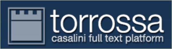 Torrossa - Casalini Tipologia Descrizione Banca dati a testo completo Piattaforma fulltext di Casalini libri.