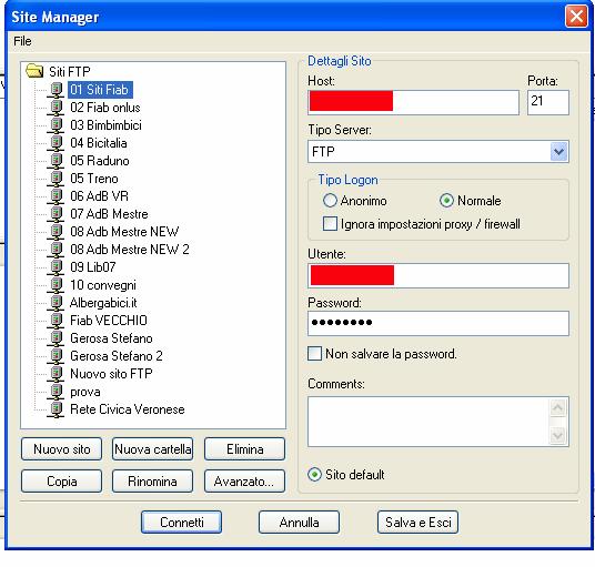 es FileZilla, utilizzabile su diverse piattaforme (Windows, Linux, ecc.
