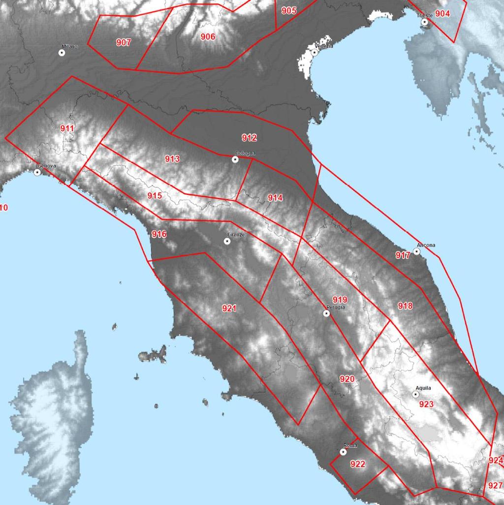 a b Confronto tra zonazione sismogenetica