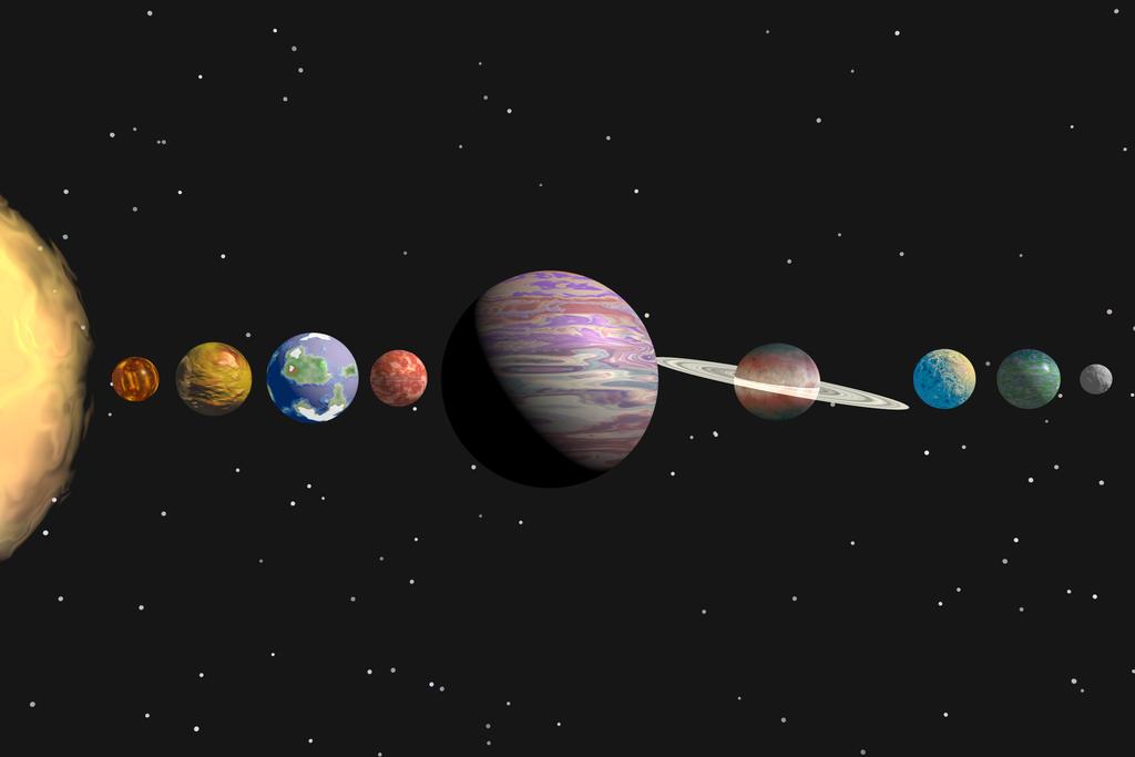 LE TAPPE PER FORMARE UN SISTEMA SOLARE" 3- Nel disco si formano i pianeti, le comete, gli