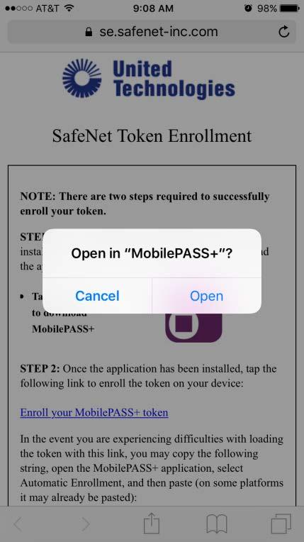 Se richiesto, immettere le credenziali ID Apple. Passaggio 3: scaricare l'app MobilePASS+ a. Toccare l'icona a forma di nuvola per iniziare il download.