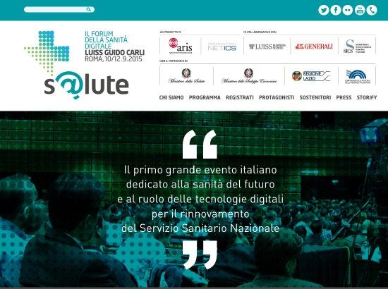 Allea Sviluppo del sito Forum S@lute Tecnologie +