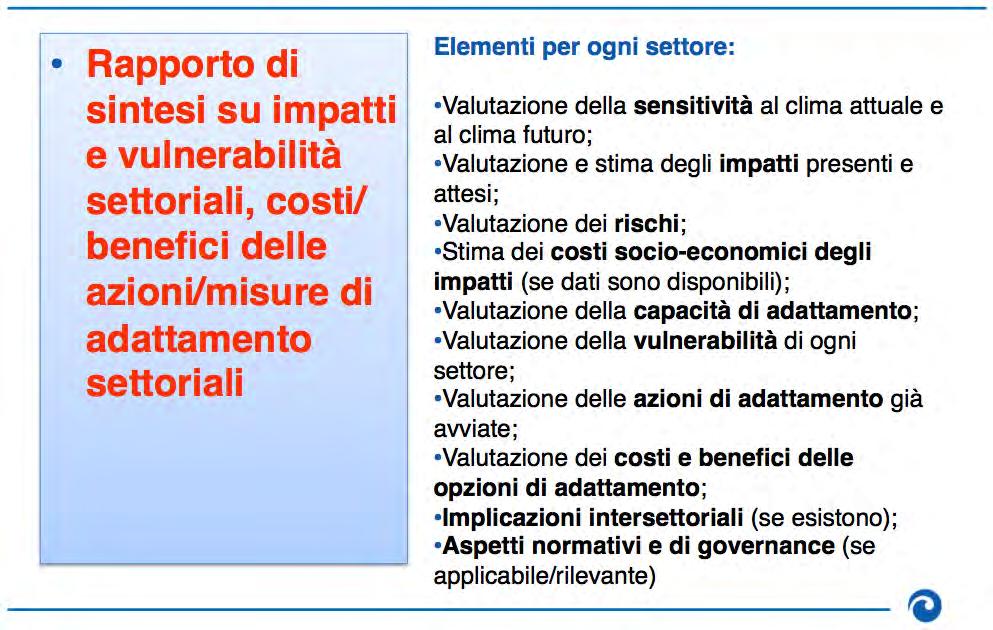 Strategia nazionale di adattamento: