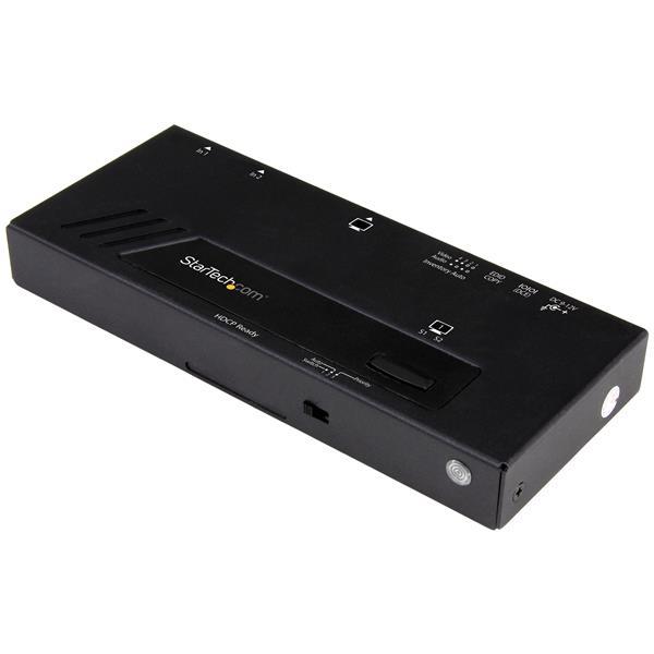 Switch Video Automatico HDMI a 2 porte 4K con Fast Swithcing Product ID: VS221HD4KA Crea un esperienza visiva straordinaria, con la possibilità di commutare tra due sorgenti video 4K senza soluzione