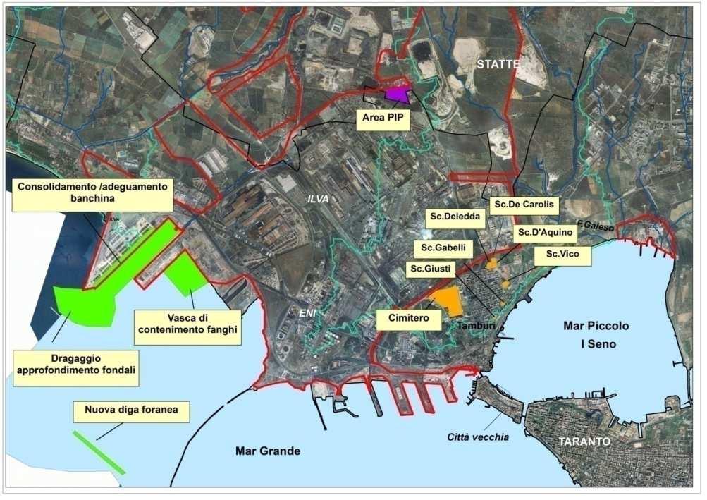 Bonifica, ambientalizzazione e riqualificazione dell Area di crisi ambientale del territorio di Taranto 2012 2015 Gennaio