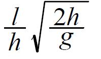 Infatti, nel moto di caduta libera sappiamo che essa è data da Nella discesa lungo il piano inclinato, poiché l'accelerazione è a=gh/l la velocità dopo t secondi sarà v=ght/l.